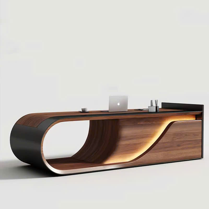 Bàn làm việc giám đốc luxury đường cong nghệ thuật Bàn làm việc giám đốc luxury đường cong nghệ thuật