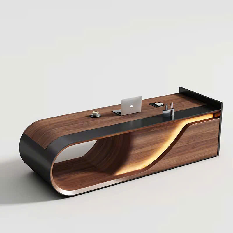Bàn làm việc giám đốc luxury đường cong nghệ thuật Bàn làm việc giám đốc luxury đường cong nghệ thuật