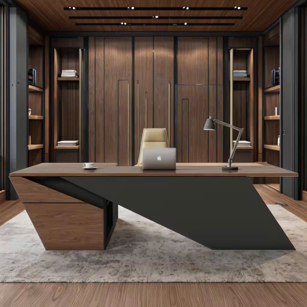 Bàn làm việc giám đốc luxury hình học