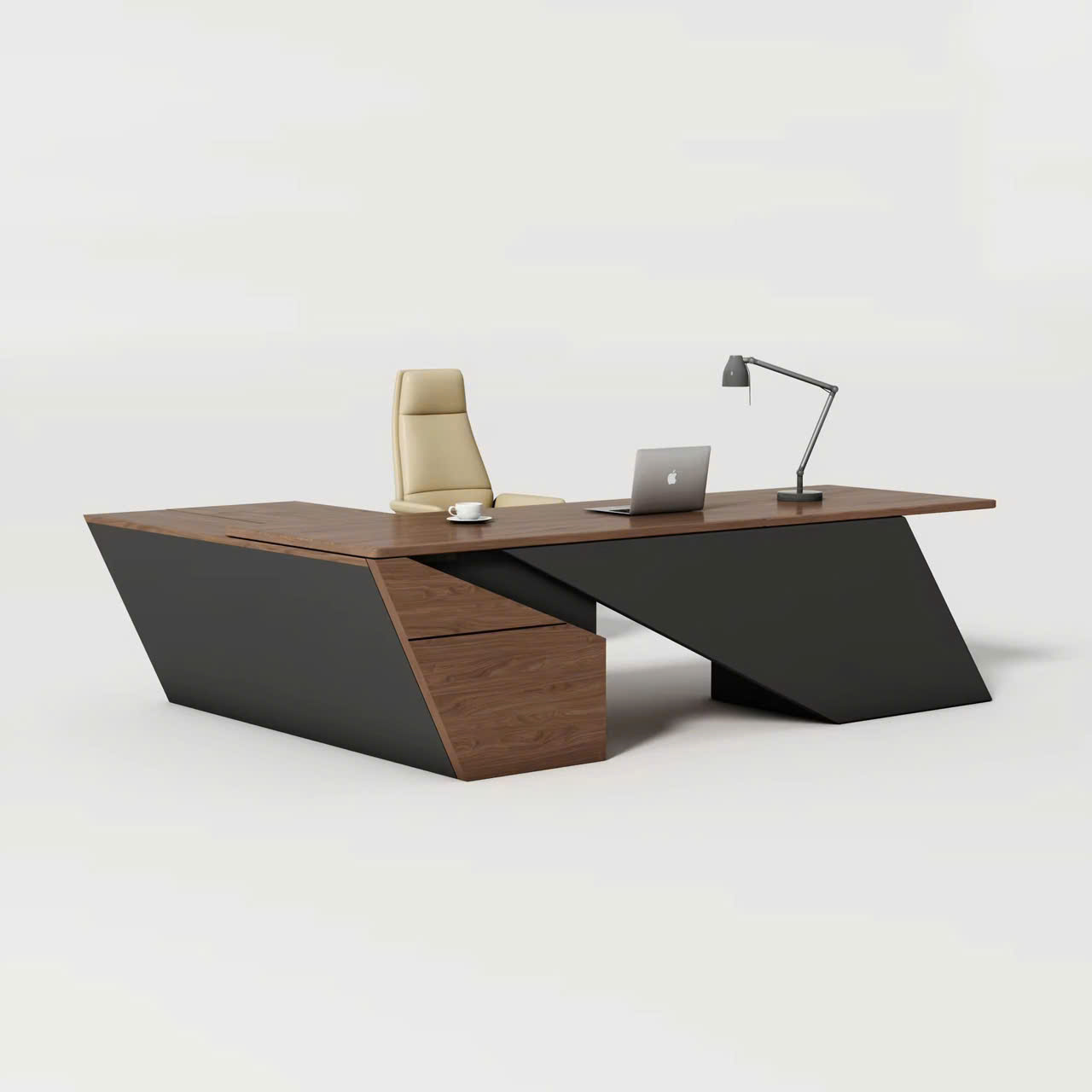 Bàn làm việc giám đốc luxury hình học Bàn làm việc giám đốc luxury hình học