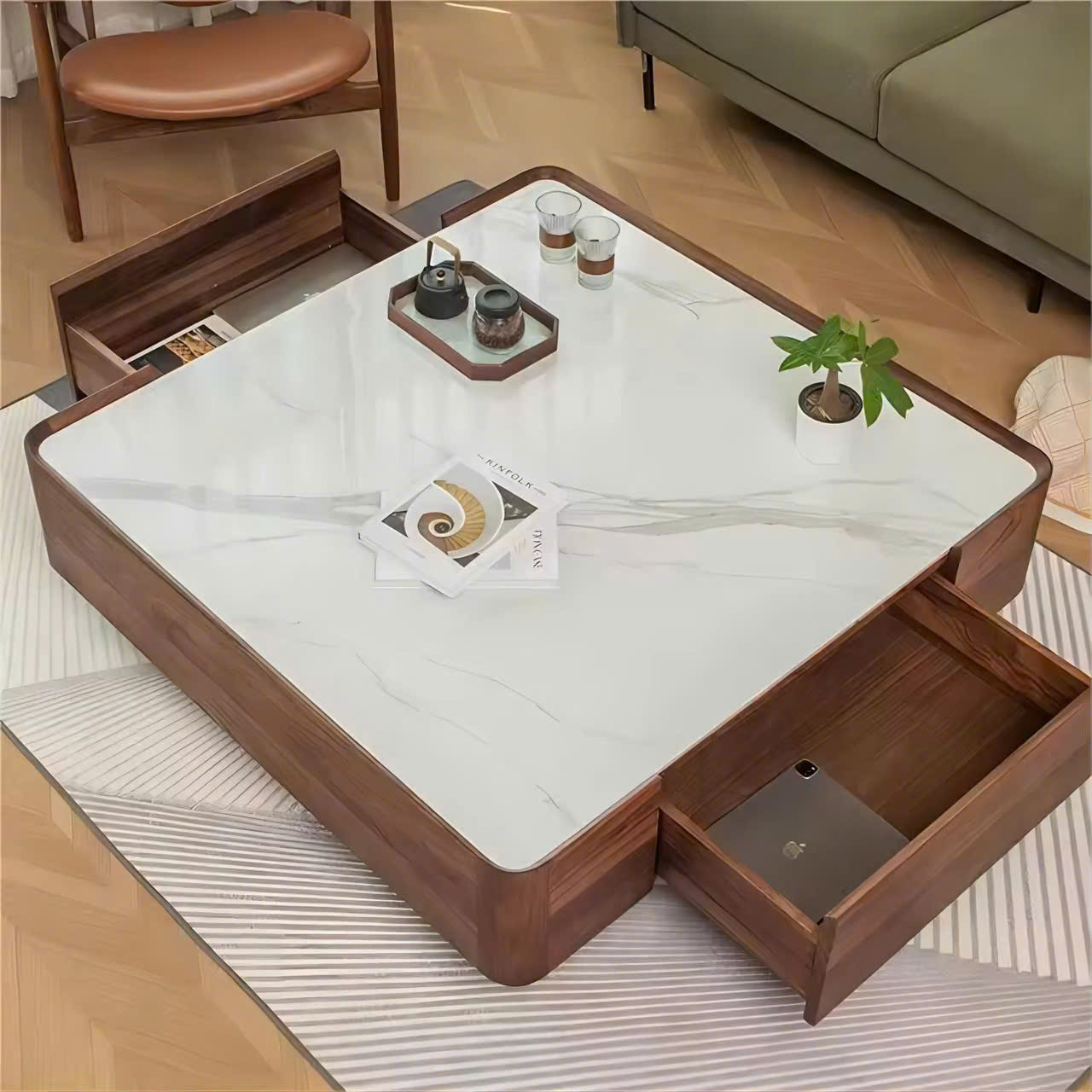 Bàn trà thông minh đa năng tích hợp hộc lưu trữ Bàn trà thông minh đa năng tích hợp hộc lưu trữ