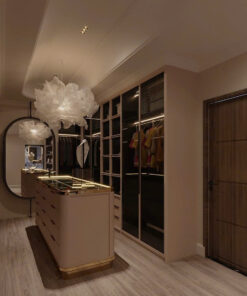 Thiết kế compact và tinh tế: kết hợp gỗ ấm và tông màu tối hiện đại