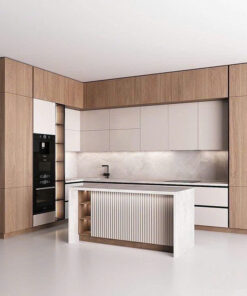 Mẫu phòng bếp hiện đại tích hợp đảo bếp cao cấp