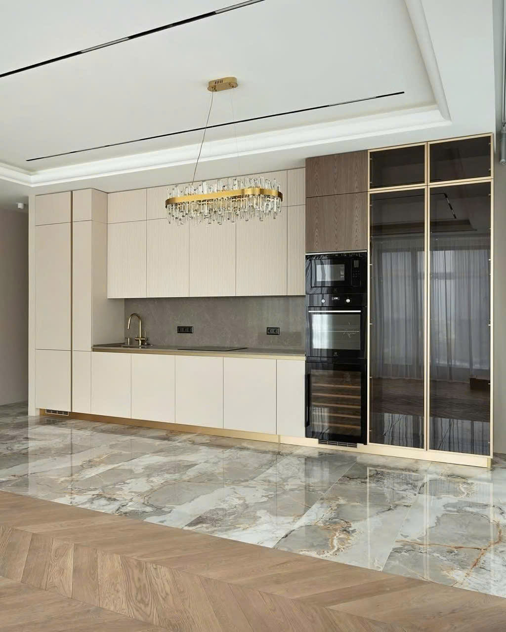 Mẫu phòng bếp hiện đại, sang trọng, tiện nghi