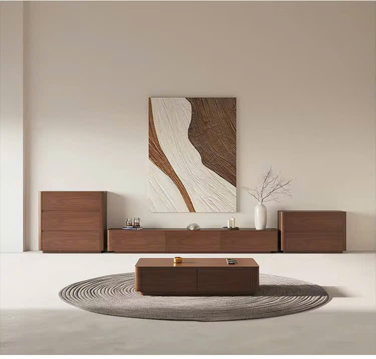 Bộ sản phẩm phòng khách tối giản bo góc Bộ sản phẩm phòng khách tối giản bo góc