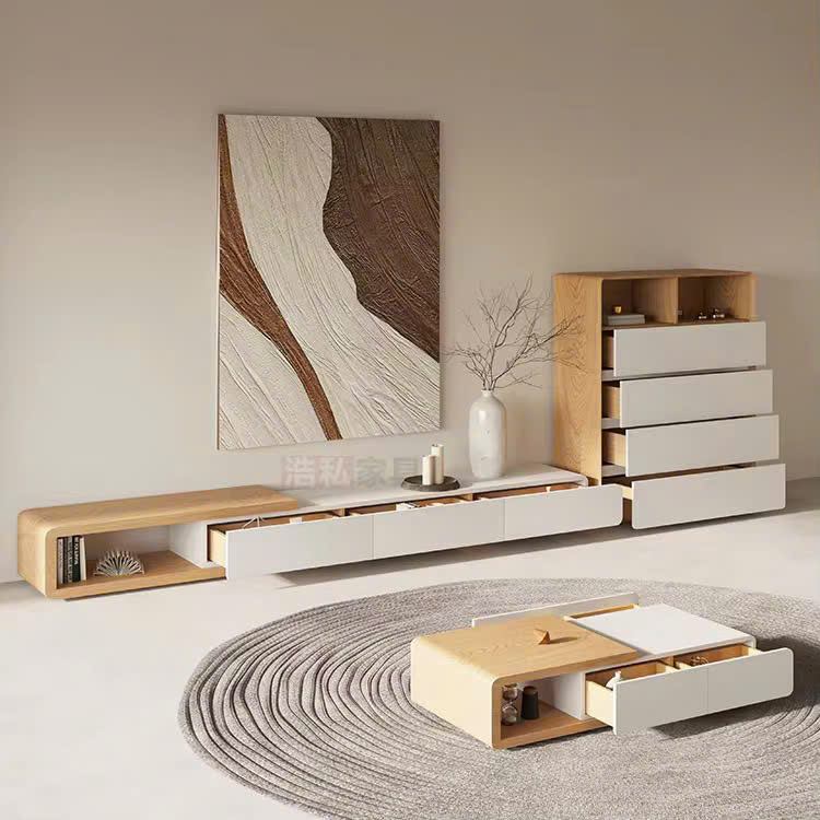 Bộ sản phẩm phòng khách tối giản bo góc Bộ sản phẩm phòng khách tối giản bo góc