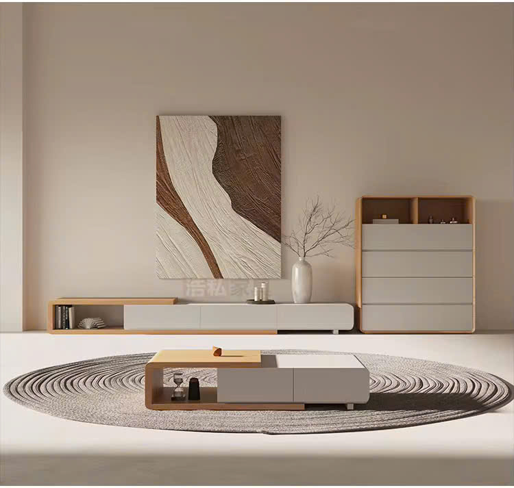 Bộ sản phẩm phòng khách tối giản bo góc Bộ sản phẩm phòng khách tối giản bo góc