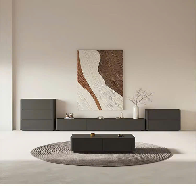 Bộ sản phẩm phòng khách tối giản bo góc Bộ sản phẩm phòng khách tối giản bo góc